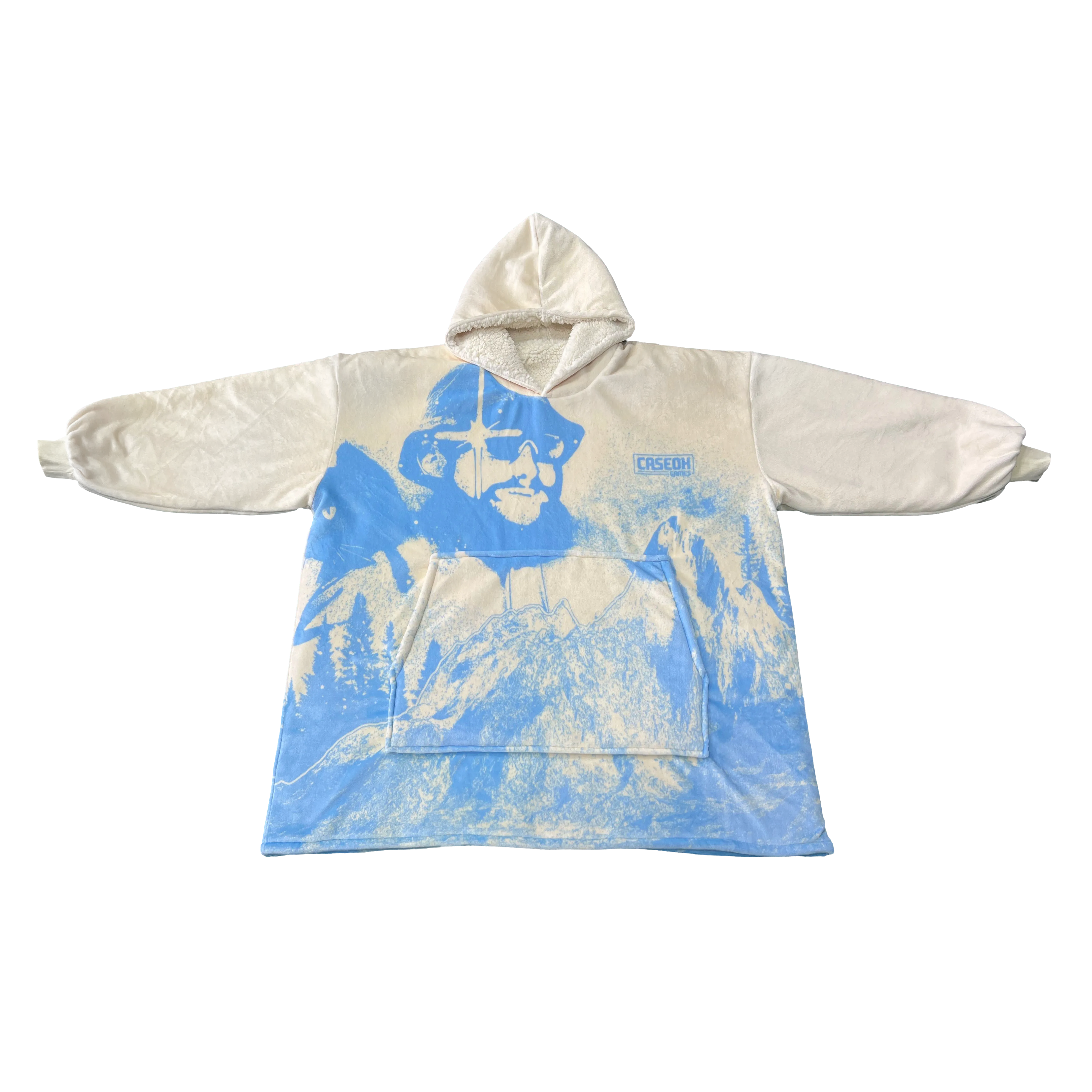 CaseOh's Hooded Blanket: White Mountain – Caseoh Merch Store